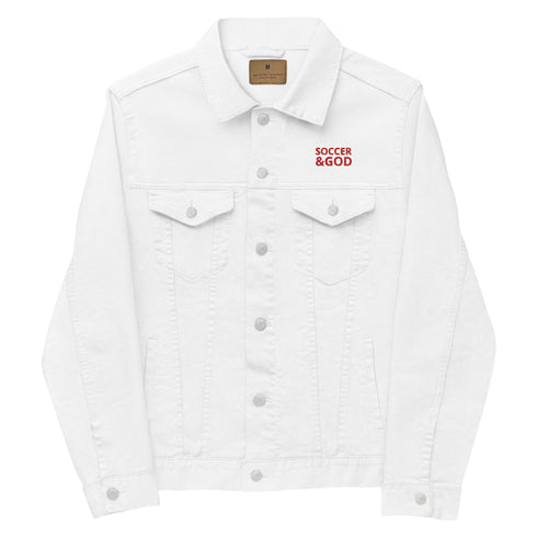 Soccer &God Crimson Denim Jacket